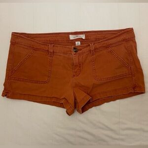 Hollister Women's Rust Orange Denim Jean Shorts